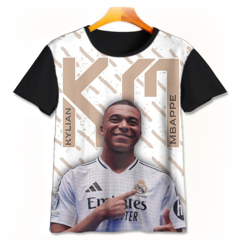 Mbappe Mbappe-1-designWD เสื้อฟุตบอลสําหรับเด็กชายและเด็กหญิงอายุ 1 - 12 ปี 3D เสื้อฟุตบอลภาพยนตร์ |
