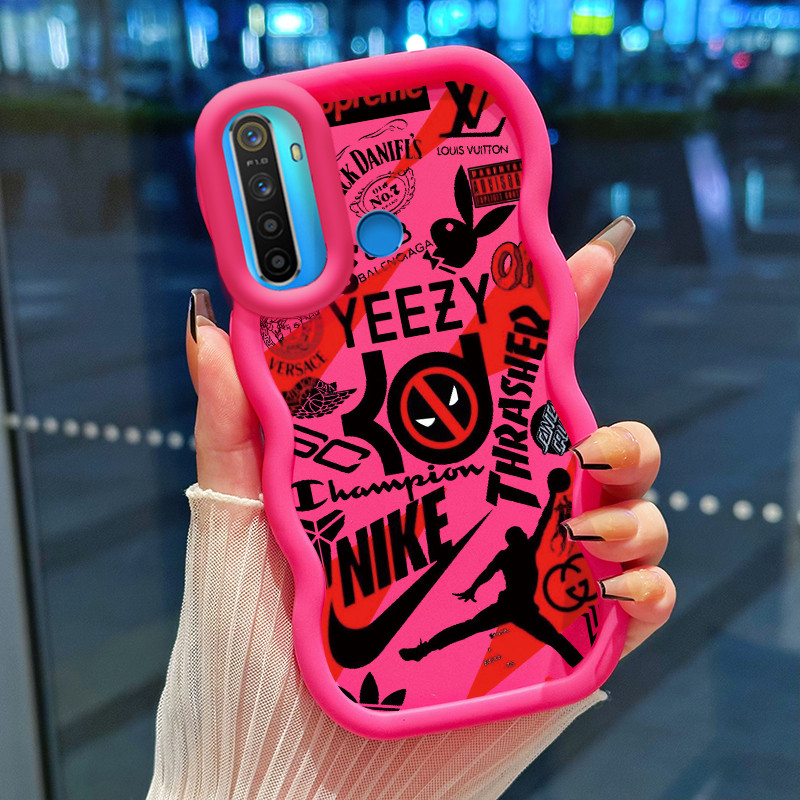 HP เคสโทรศัพท์สําหรับ Realme 5 5i 5s 6i 7i C17 C15 C2 C2s OPPO A1K กรณี Macaron สี Series Softcase C