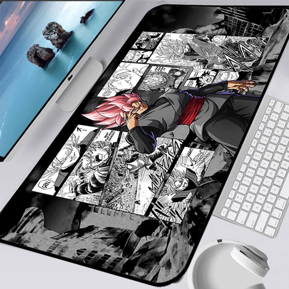 แผ่นรองเมาส์สําหรับเล่นเกม Dragon Ball Manga แผง 800x400x2 มม.Mousepad คีย์บอร์ด Pad Anti-Slip ขนาดใ