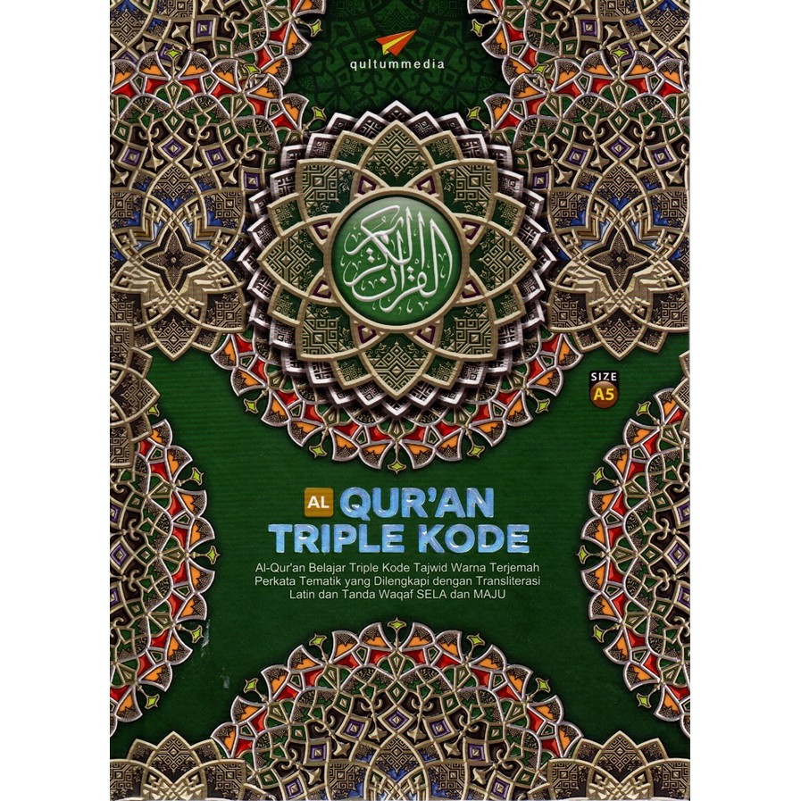 Gramedia Cirebon - AL QURAN TRIPLE CODE TAJWID COLOR TRANSLATION WORD A5 HC