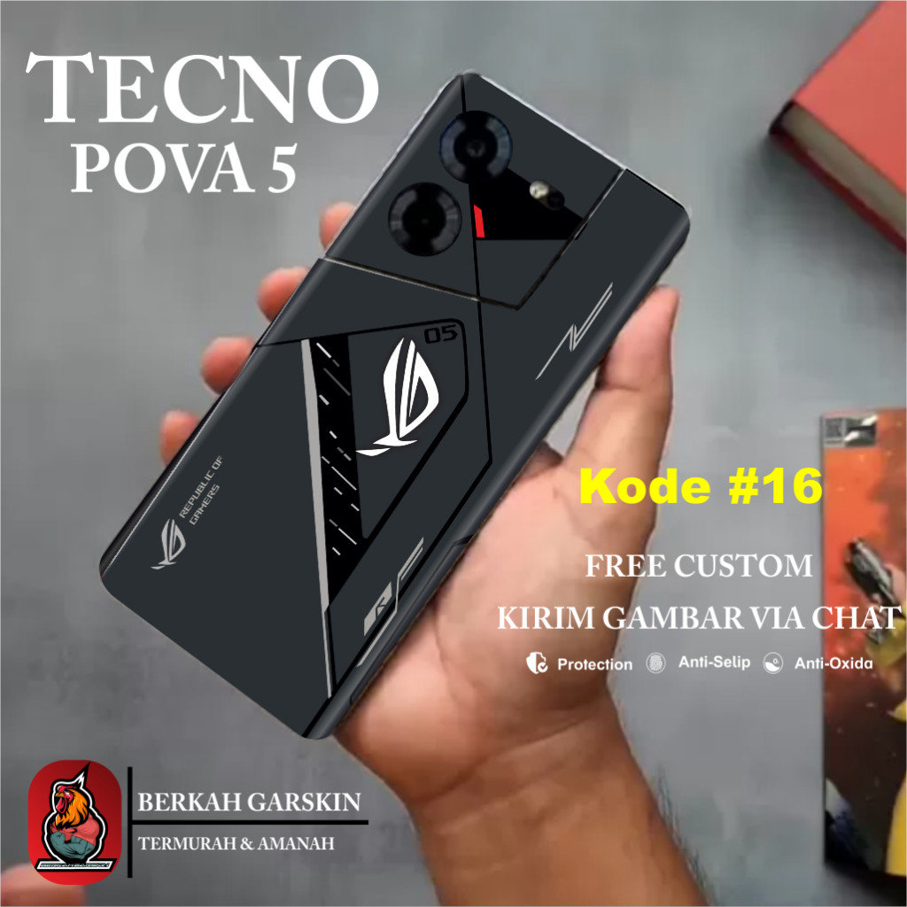 Techno Pova 5 Garskin Stickers/Case Stickers สามารถปรับแต่งได้ - 2 ชิ้น