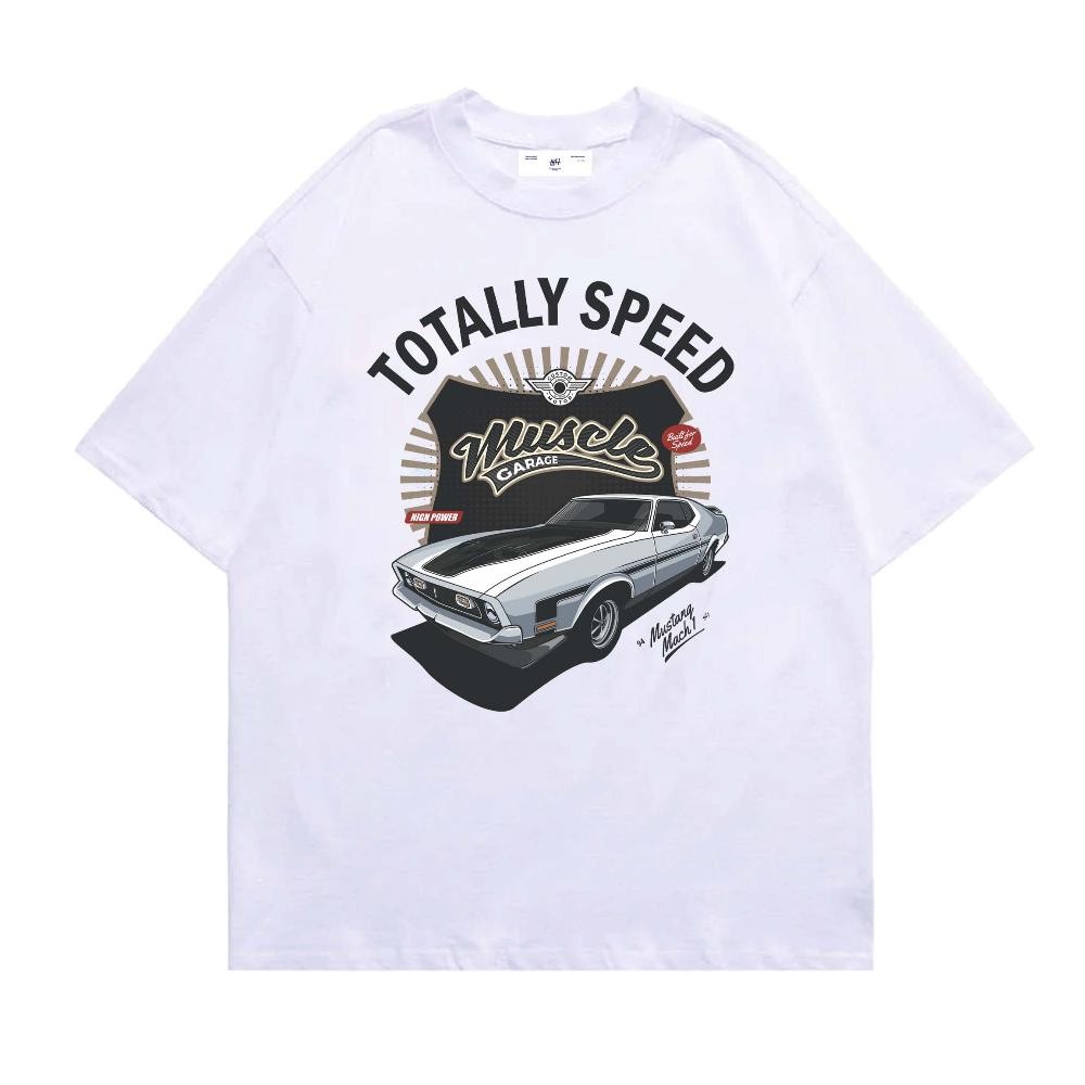 เสื้อยืดขาว Mustang Totally Speed