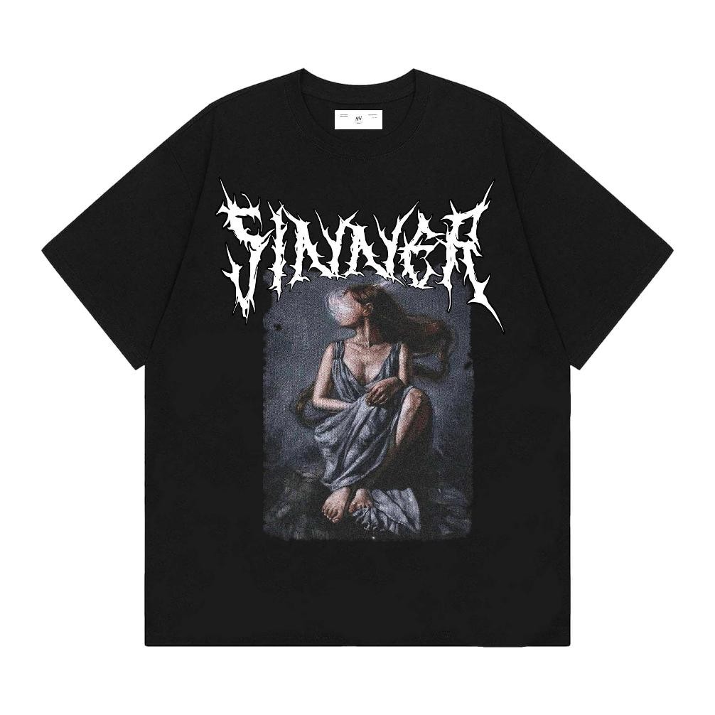 เสื้อยืด Sinner Black Tees