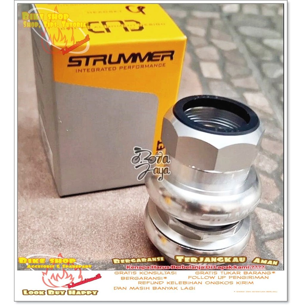 STRUMMER EC30R ชุดหูฟังคอมาตรฐาน 26.8-22.2 มม.แบริ่งโลหะผสมเงิน MTB BMX จักรยาน