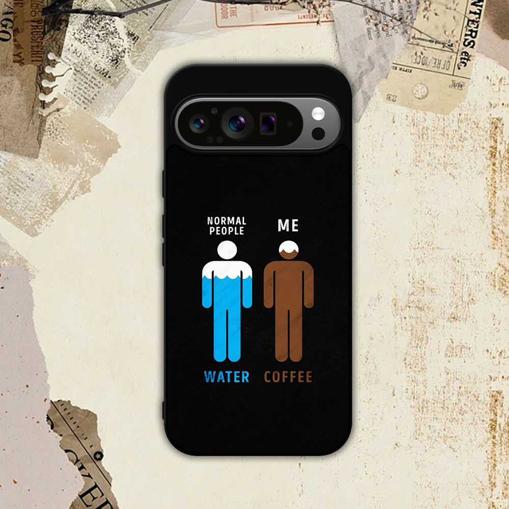 เคส Custom Hybrid Google Pixel 9 Pro XL 8 8a 7 7a 6 6a 5 5a 4 4a 3a Hardcase 1q กาแฟน้ํา