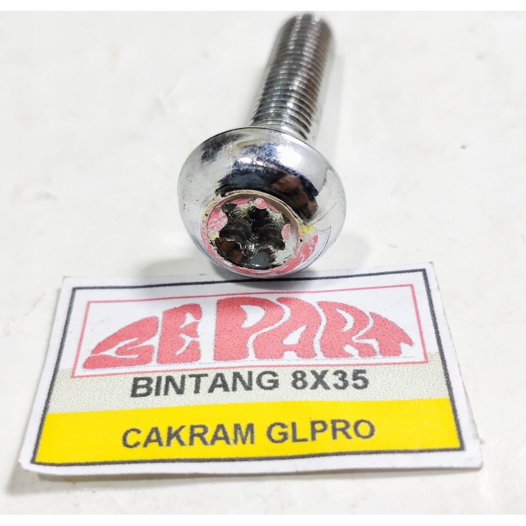 Star Bolts 8X35 Lower master Disc Caliper Housing Bolts GL Pro Limited Item Rare Item Classic Motorc