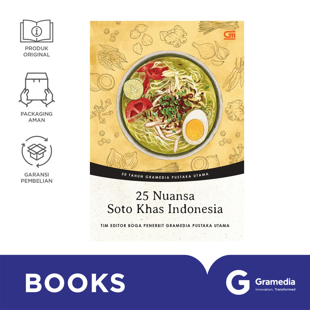 หนังสือ 25 อินโดนีเซีย Soto Shades (รุ่นปกพิเศษสําหรับครบรอบ 50 ปี)
