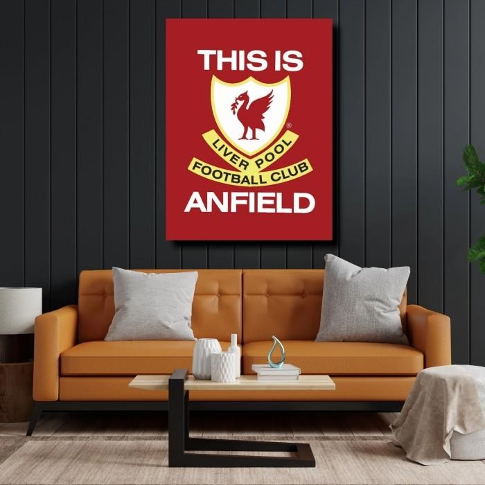 This Is Anfield Liverpool Wooden Poster Display Wall Decorative 40X60Cm