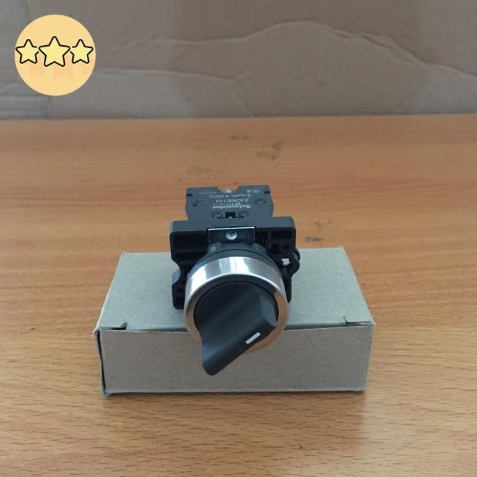 สวิตช์เลือกไฟฟ้า Schneider XA2 22 มม. 3 ตําแหน่ง 2NO XA2ED33