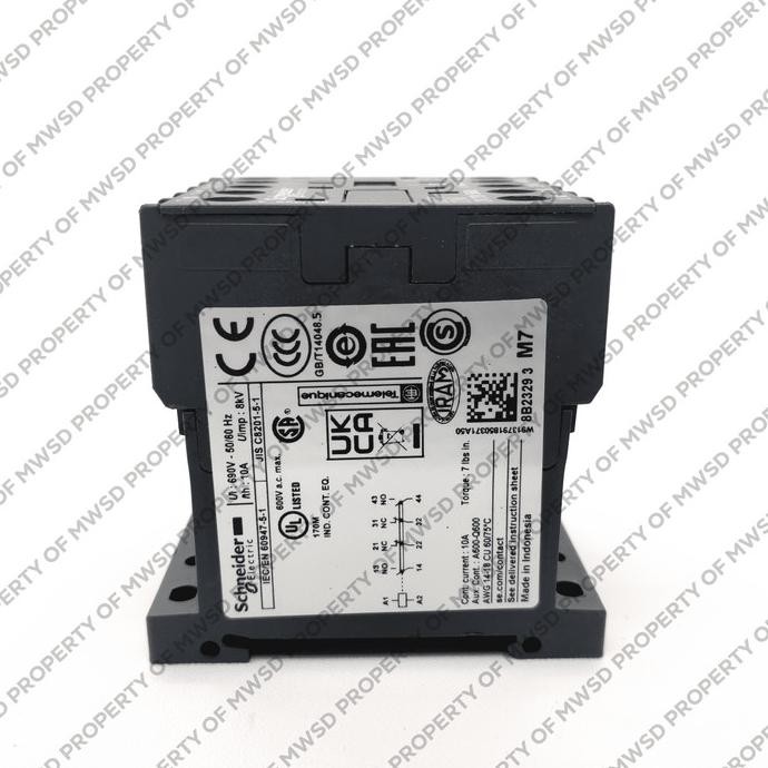 SCHNEIDER RELAY CONTROL 2NO 2NC 220VAC CA2KN22M7