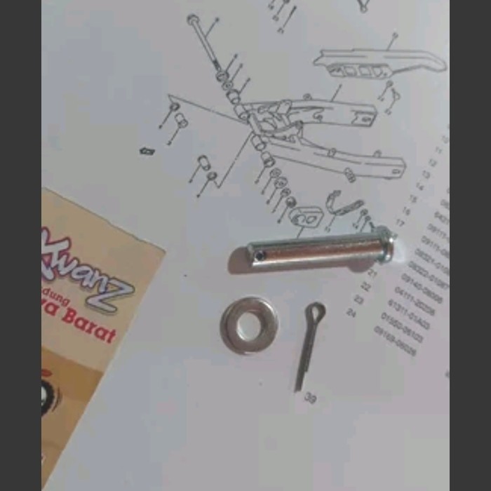 ด้านหลัง Step Pin Suzuki Ts125 Foot Step Pin Suzuki Ts125 ด้านหลัง Step Nail Suzuki Ts125 Pim Step S