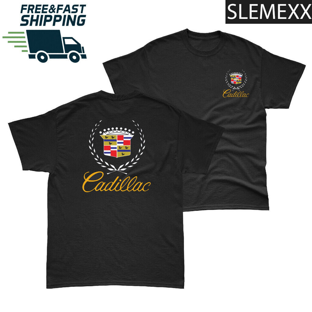 เสื้อยืด Cadillac Usa Classic Mens Logo T-Shirt