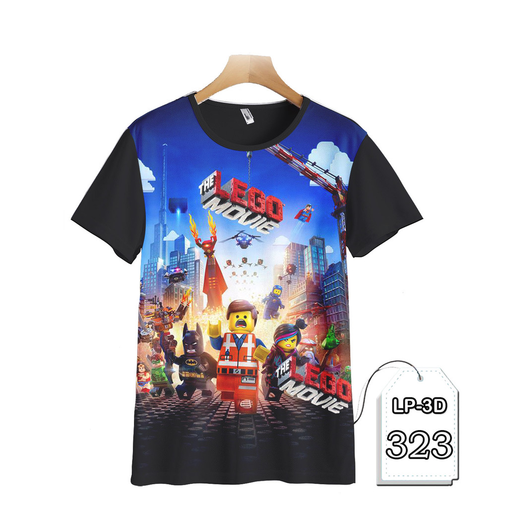 เสื้อผ้าภาพยนตร์ Lego สําหรับเด็กและผู้ใหญ่ 3D Animation Game LP3D-323 Cool Fashion
