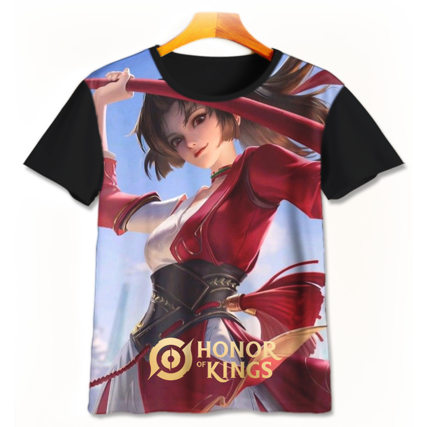 HOK Honor Of Kings Assassin เสื้อยืดเด็ก 3D เกมเสื้อ HOK Honor Of Kings Assassin Ying สําหรับอายุ 1-