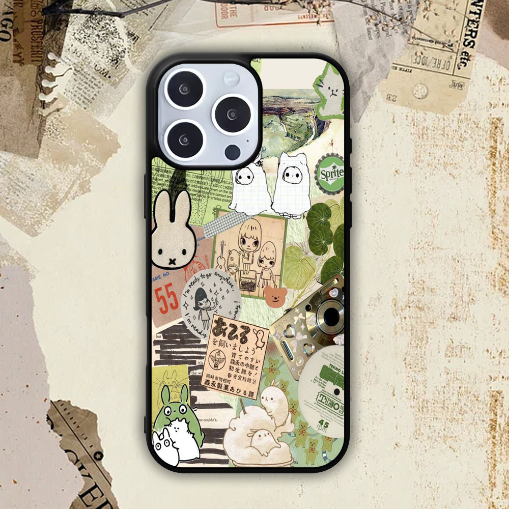 Casing Case Iphone 16 15 14 13 12 11 Pro Max Plus Hardcase 1q Sticker Bunny