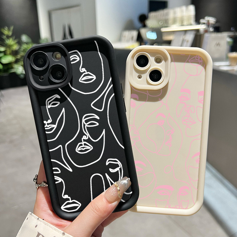 VIVO Y95 Y93 Y93s Y91 Y91i Y91C Y90 Y1s Y81 Y81i Y81s Y83 กรณี HP กรณีรูปแบบศิลปะที่สวยงามปลอกสองคน 