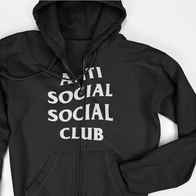 เสื้อแจ็คเก็ตมีฮู้ดมีซิป - Anti Social Social Club