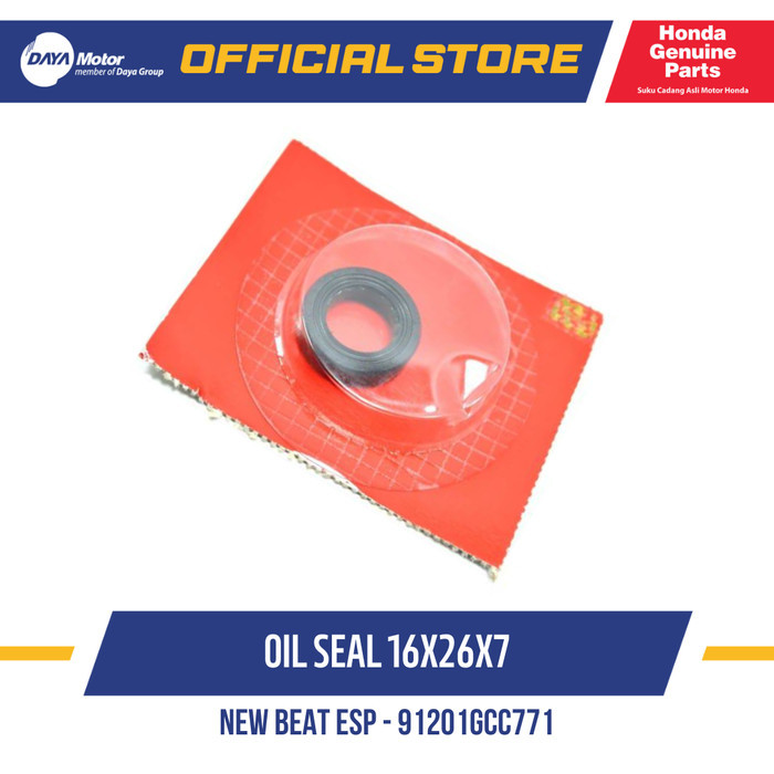 ซีลกันน้ํามัน 16 X 26 X 7 (Magnetic Seal) BEAT คาร์บูเรเตอร์, VARIO 110 91201GCC771
