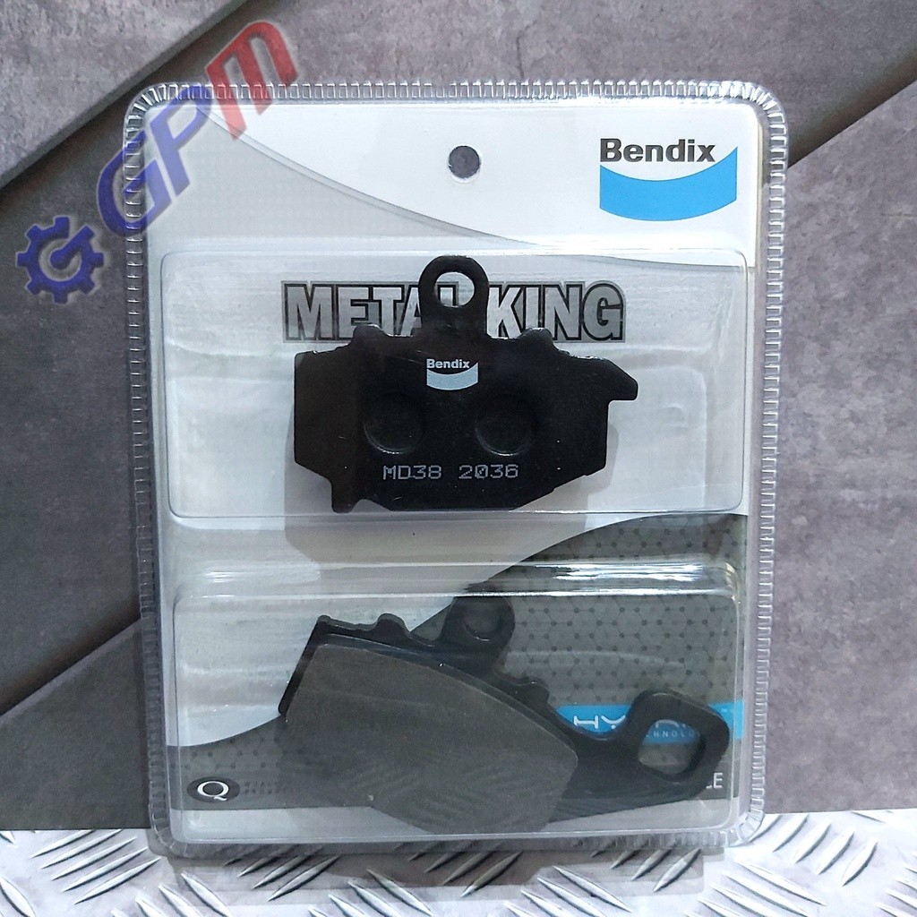 Bendix Kawasaki Ninja 650, ER6, Versys 650 ด้านหลัง MD38MK - สีดํา