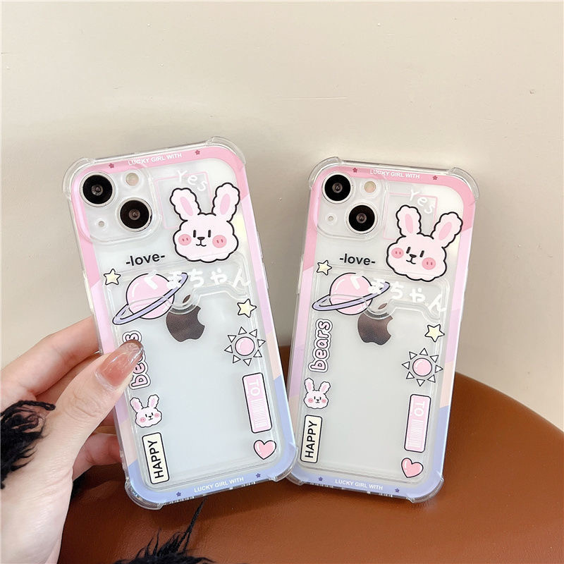Planet Card Holder Creative Rabbit Soft Case Hp Oppo C75 C75x Note 60 60x Reno 13F 13 A3X A3 Pro 5G 