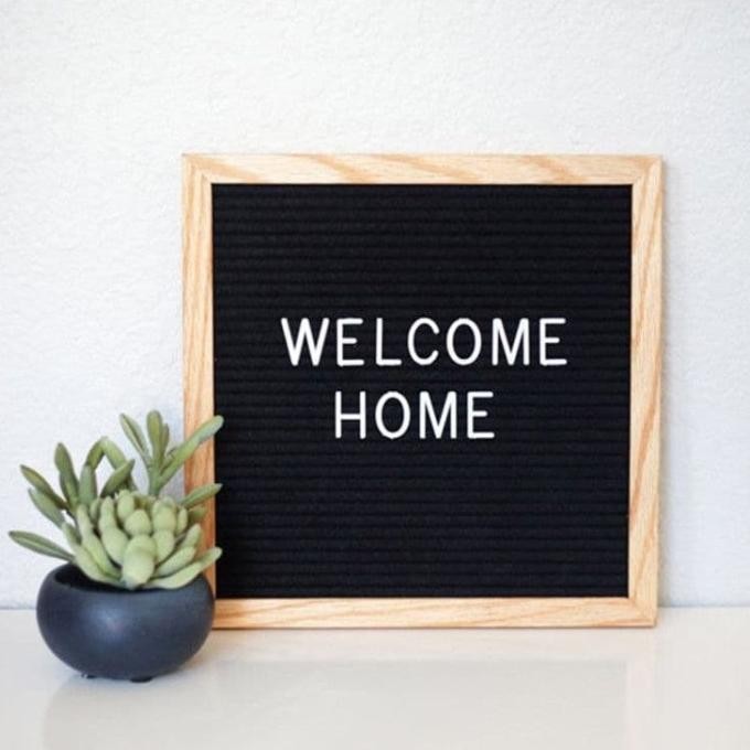 ใหม่ Changable Felt Letter Board 10 / DIY Felt Letter Board