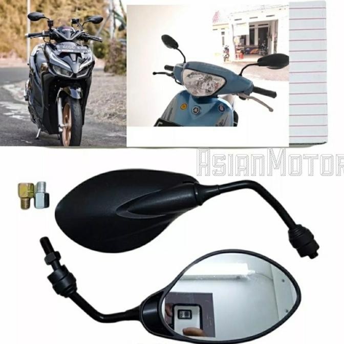 มีจําหน่ายสําหรับกระจกมองหลัง universal x1 125z สําหรับ honda และ yamaha motors/ x1 กระจกมองหลังการเ