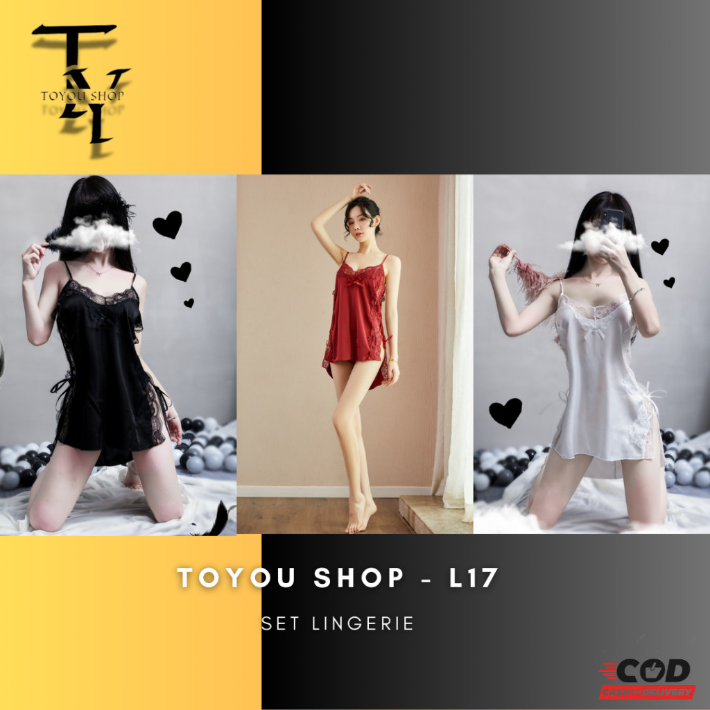 เสื้อผ้าผู้หญิง [TOYOU SHOP L17] LONGNIGHT SEXY LINGERIE SEXY WOMENS NIGHTWEAR SHOW BODY LACE