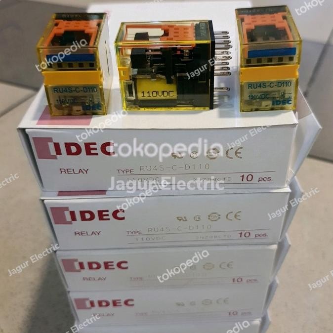 RU4S-C 110 VDC/MY4N 110 VDC RELAY IDEC 4NO-4NC-6A RELAY IDEC ต้นฉบับ
