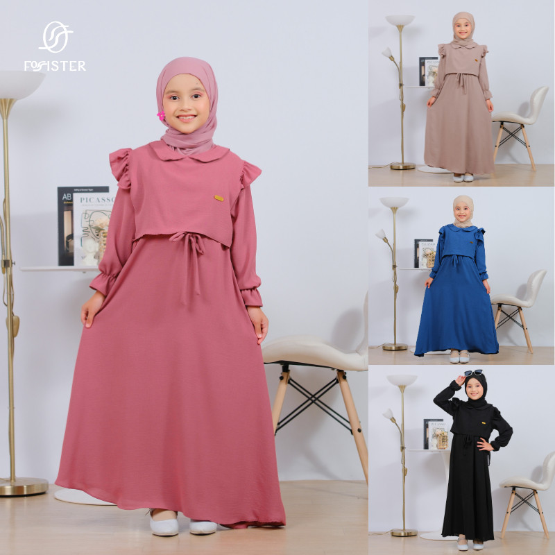 หญิง Gamis 5 7 8 12 ปี Eid 2025 เสื้อผ้ามุสลิมสําหรับวัยรุ่น 2024 Ghamis อายุ 6-10 ปีเด็ก Koran อ่าน