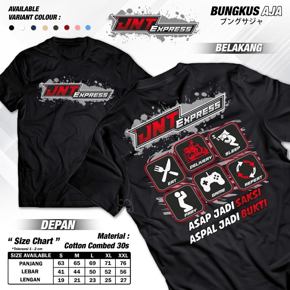 Jnt Express เสื้อยืดควันกลายเป็นหนังสัมฤทธิ์ดังนั้น Proof of Courier เสื้อ Expedition Package J&T A5