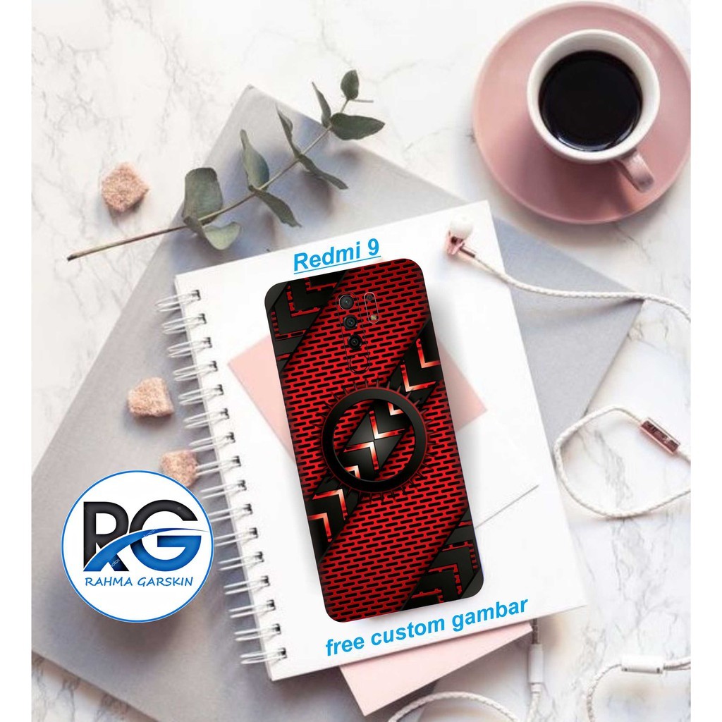 Redmi 9 Red Character 12 Via Chat Vynyl Wrap Custom Order Garskin Case Sticker