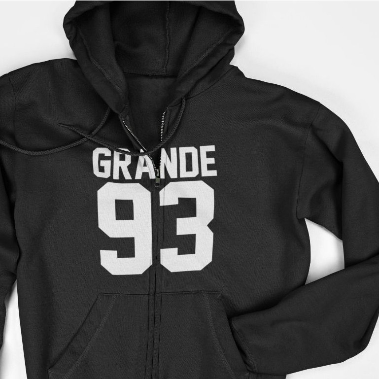 เสื้อแจ็คเก็ตซิปมีฮู้ด - Ariana Grande 93