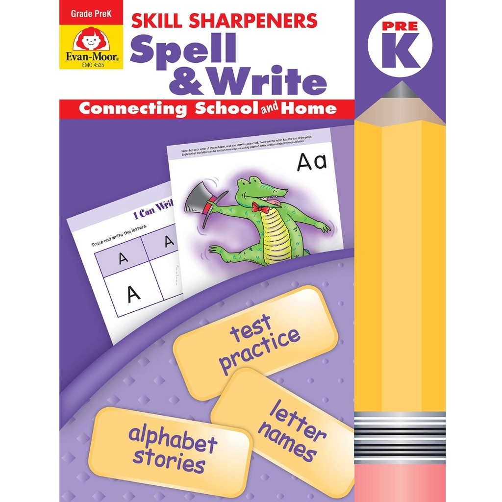 Evan Moore - Skill Sharpeners Spell & Writing เกรด Prek
