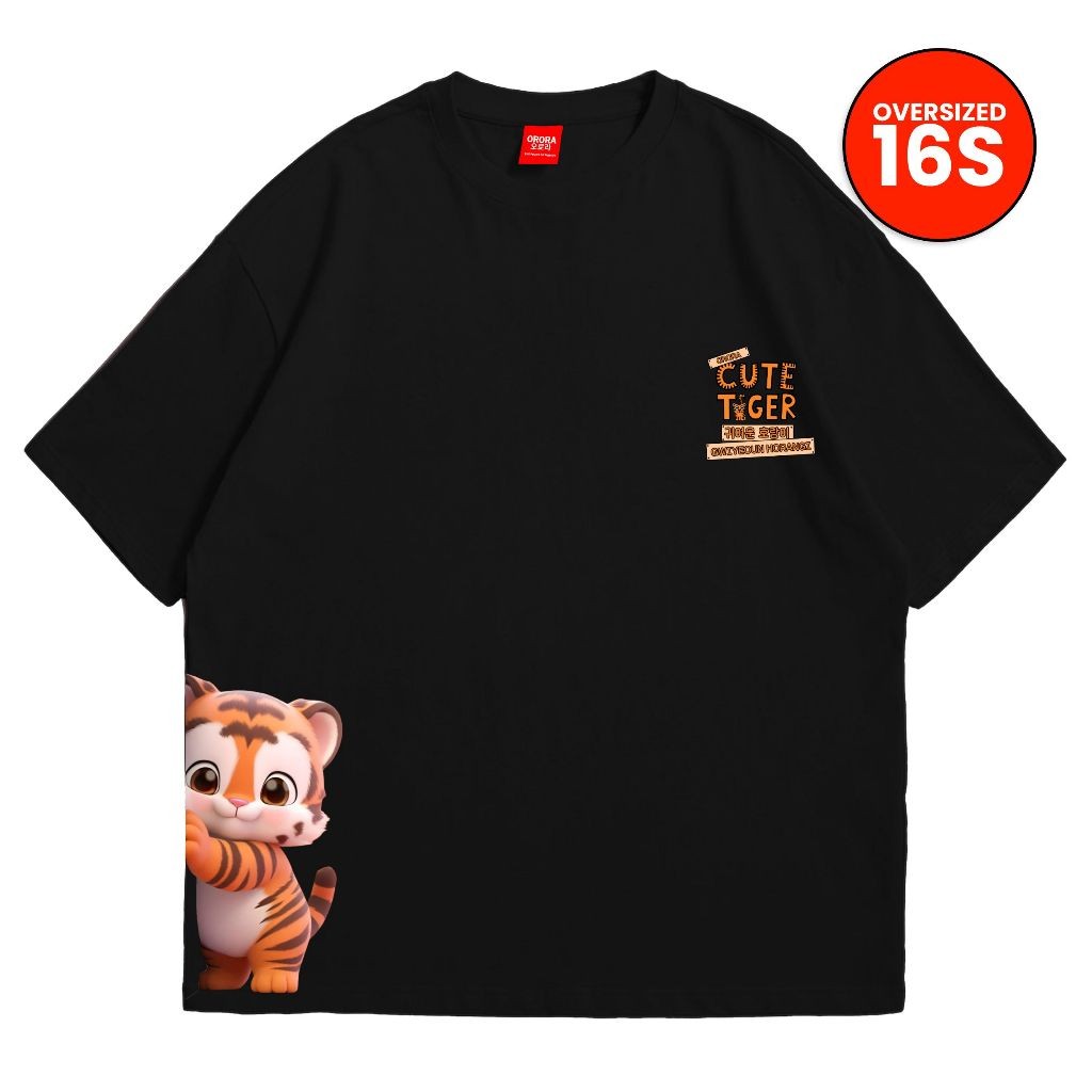 Orora Oversize 16s Korean 3D Cute Tiger - OV NOR3D 9