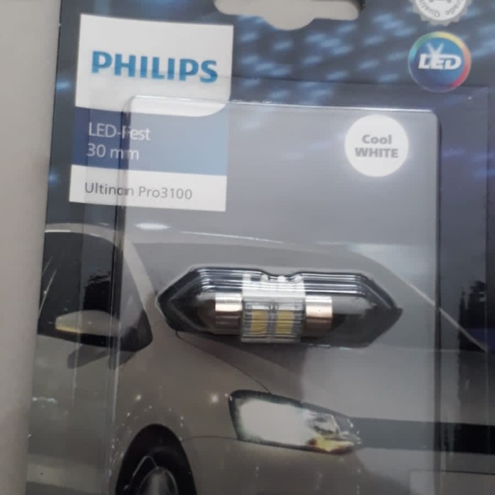 PHILIPS Festoon 30mm C5W Pro3000 ไฟ LED เพดานภายในสีขาว