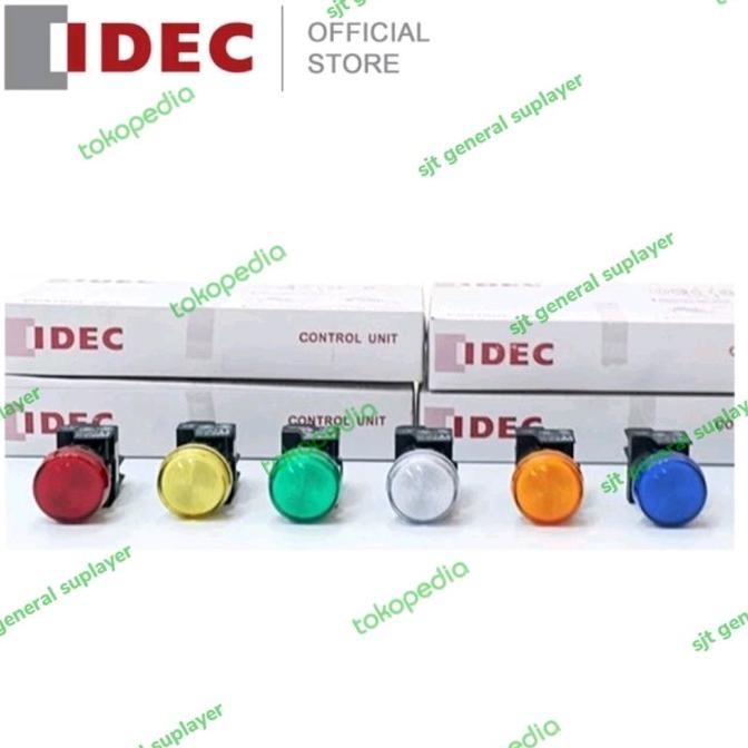 YW1P-1EQ PILOT LAMP IDEC RAATA PILOT LAMP IDEC FLAT 24V 110V 220V AC/DC