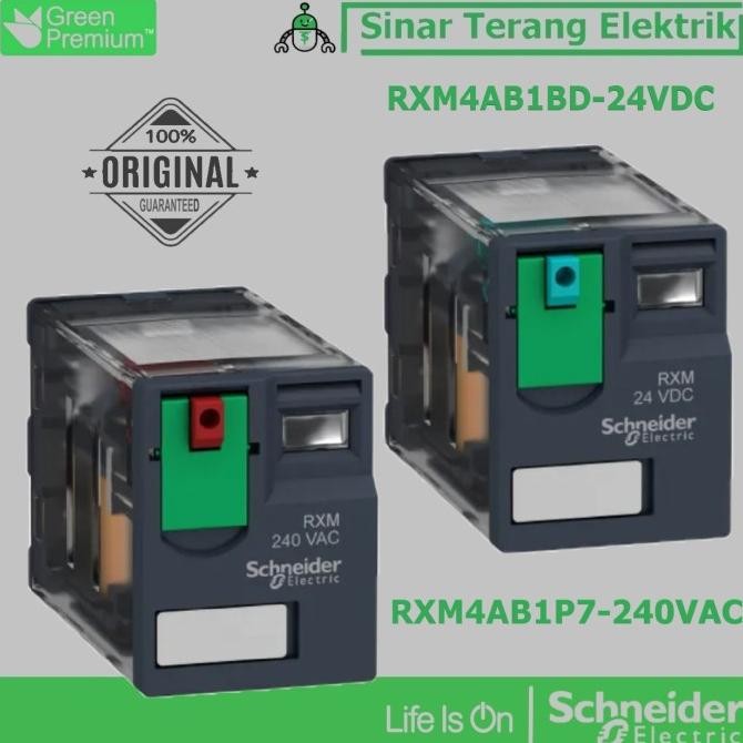 SCHNEIDER ชไนเดอร์รีเลย์ Zelio 14Pin 4C/0 6A 24VDC 220VAC RXM4AB1P7 RXM4AB1BD