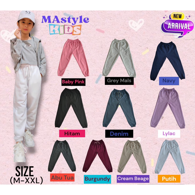 ใหม่ CASUAL // JOGGER SWEATPANTS JOGGER CHILDREN ผู้ชายผู้หญิง JOGGER CHILDREN JOGGER CHILDREN