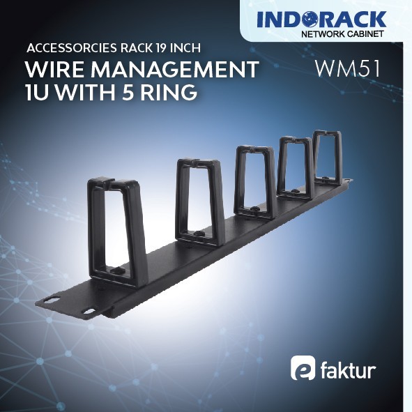 Indorack Wire Management WM51 1U 2U Cable Rack Server