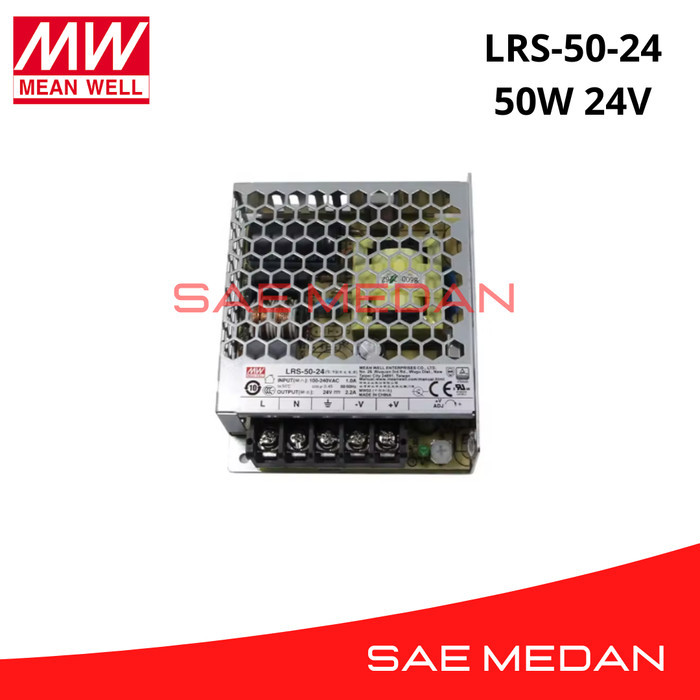 NEW พาวเวอร์ซัพพลาย LRS-50-24 LRS 50 24 Meanwell 50W 24V