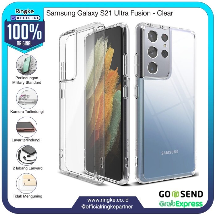 Ringke Samsung S21 Ultra Fusion Clear Softcase Anti Crack