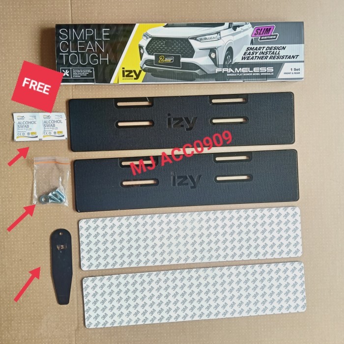 IZY SLIM ขายึดป้ายทะเบียนไร้กรอบ (CLEAN LOOK)