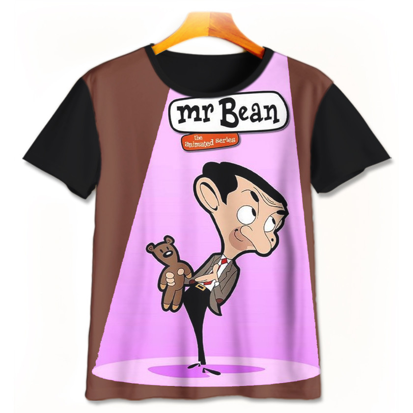 Mr Bean เสื้อยืดการ์ตูน Mrbean-2-designWD เสื้อยืดเด็กชายหญิงอายุ 1 - 12 ปี 3D ภาพยนตร์การ์ตูนเสื้อย