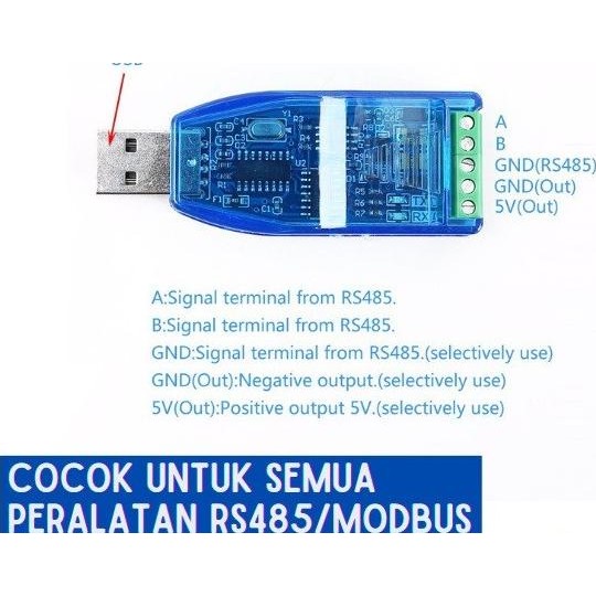 Usb to rs485 usb rs 485 rs485 ตัวแปลง modbus plc iot อุตสาหกรรม