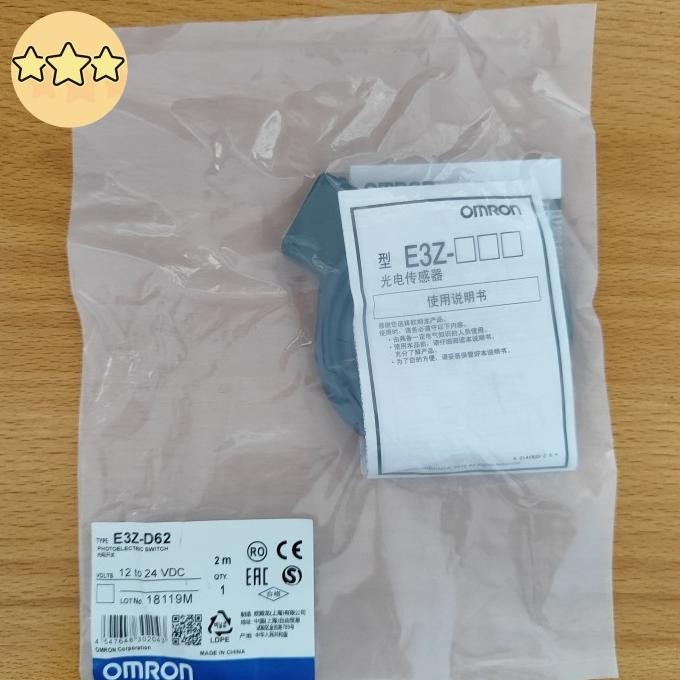 OMRON E3Z-D62 PHOTOELECTRIC SWTICH SENSOR E3Z D62 E3ZD62