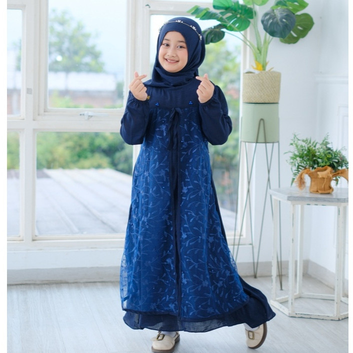 หญิง Gamis 5 7 8 12 ปี Eid 2025 Gamis Tanggung Eid Al-Fitr เด็ก Gamus กระโปรงเด็ก 3 4 ปีเด็ก Koran อ