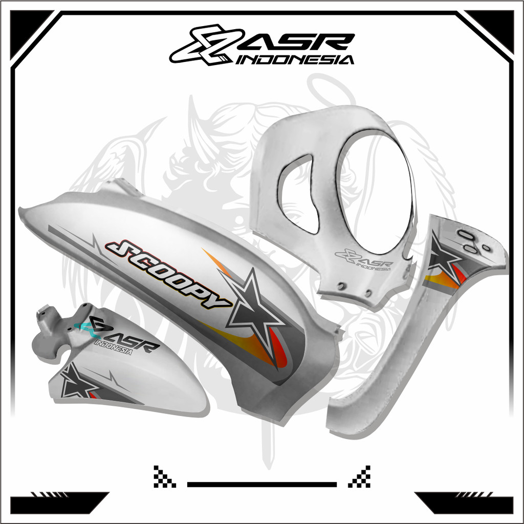 สติ๊กเกอร์ Honda Scoopy Prestige Prem Variations พร้อม Star Racing Motif