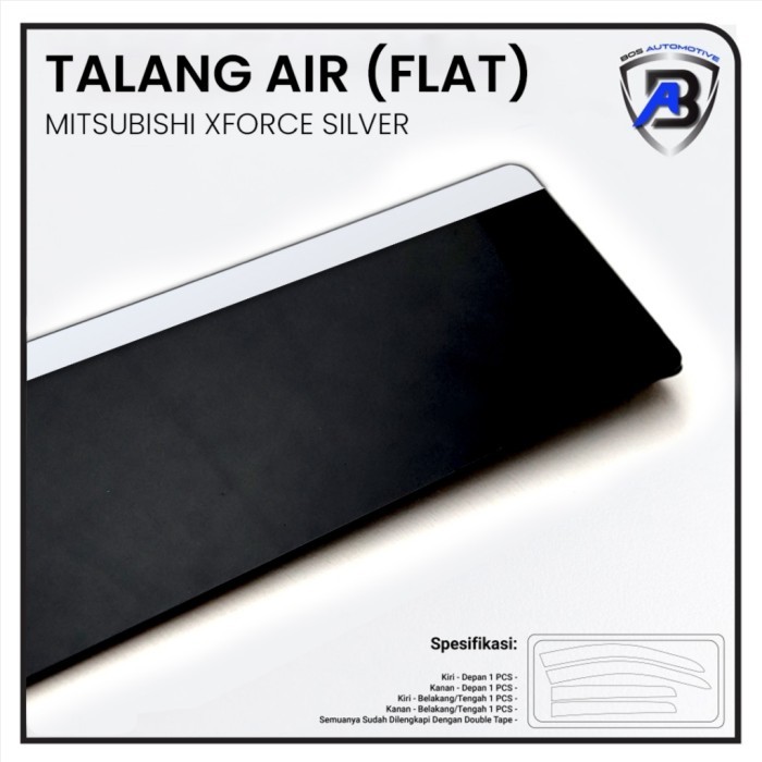 SILVER CHROME ประตูน้ําสําหรับ MITSUBISHI XFORCE 2023 - รุ่น FLAT 4-DOOR