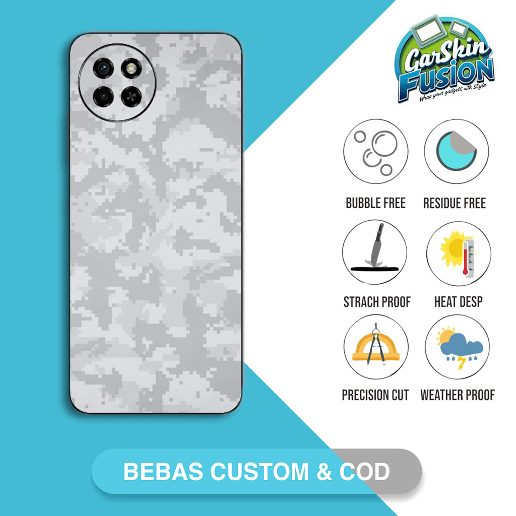 Garskin Skin Itel S23 camo Code - 7DS Custom | เคสรอยขีดข่วนป้องกันฟันกัส