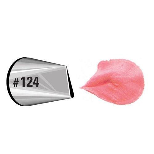 Wilton Buttercream Syringe Tip 124 Large Petal Motif Original Stainless จัดส่งฟรีส่วนลด